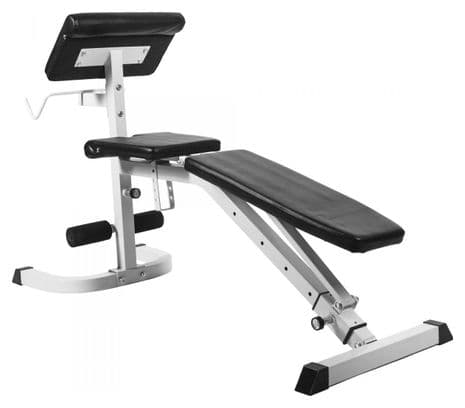 Banc de musculation réglable incliné/décliné avec pupitre à biceps