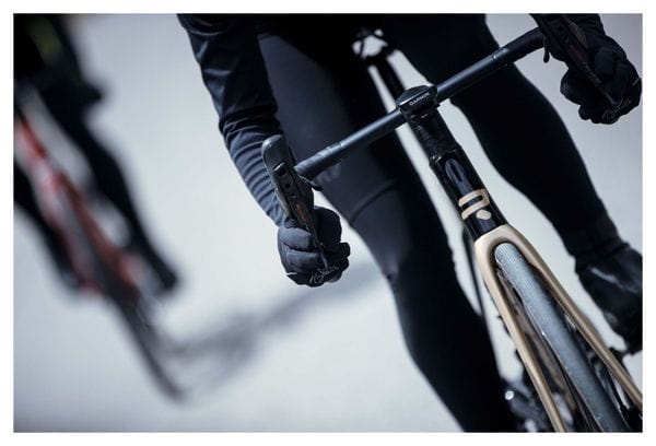 Guanti da ciclismo invernali lunghi Rogelli Essential - Donna - Nero