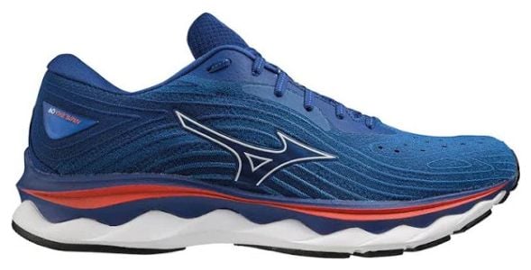 Chaussures de Running Mizuno Wave Sky 6 Bleu Rouge