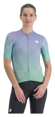 Sportful Rocket Violett/Grünes Damen Kurzarmtrikot