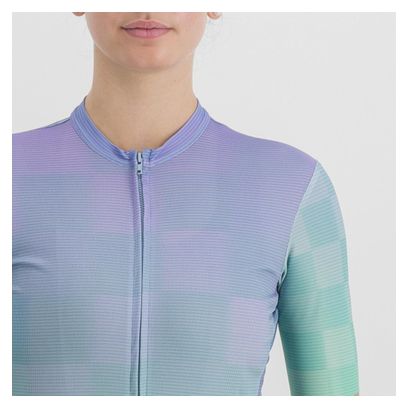 Sportful Rocket Violett/Grünes Damen Kurzarmtrikot