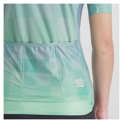 Sportful Rocket Violett/Grünes Damen Kurzarmtrikot