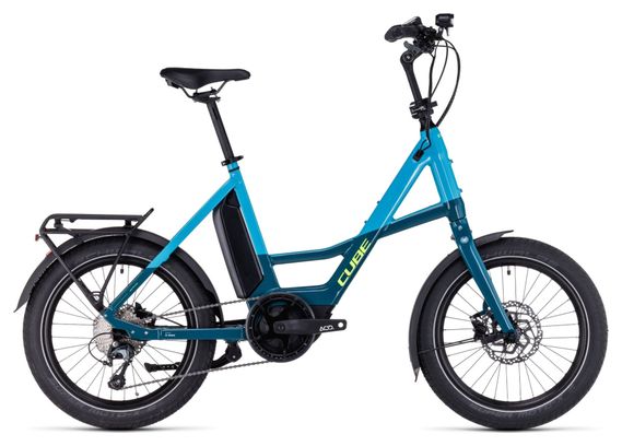 Cube Compact Sport Hybrid 500 Bicicleta Eléctrica de Ciudad Shimano Tiagra 10S 500 Wh 20'' Azul 2023