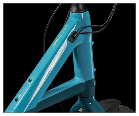 Cube Compact Sport Hybrid 500 Bicicleta Eléctrica de Ciudad Shimano Tiagra 10S 500 Wh 20'' Azul 2023
