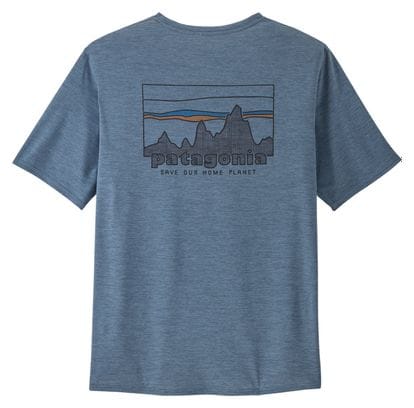 Patagonia Cap Cool Daily Graphic Blue Technical T-Shirt