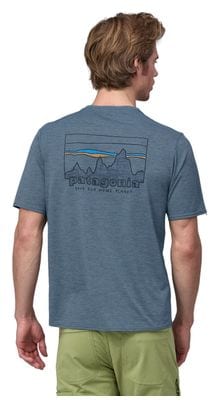 Patagonia Cap Cool Daily Graphic Blue Technical T-Shirt