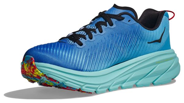 Hoka Rincon 3 Running Shoes Large 2E Blue Black Men's