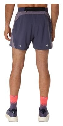 Asics Road Shorts 5in Violet Homme