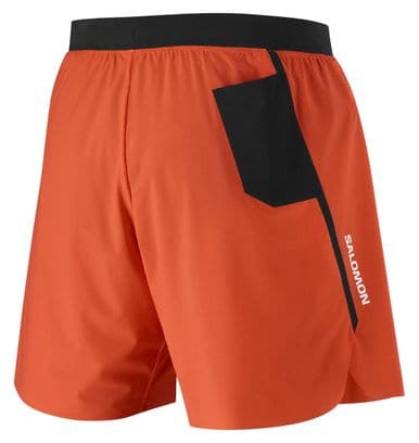 Short Salomon S/Lab Speed 7in Rouge Homme