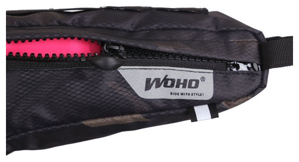 Bolsa para tubo superior Woho XTouring S 2.75L Cyber-Camo Diamond Black