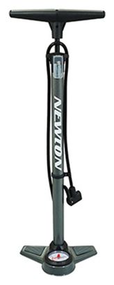 Pompe a pied Newton fpv1 acier colori gris raccord double style switch avec manometre 11bars vp-vs