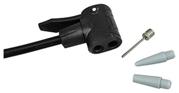 Pompe a pied Newton fpv1 acier colori gris raccord double style switch avec manometre 11bars vp-vs