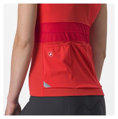 Castelli Anima 4 Red Women's Sleeveless Jersey