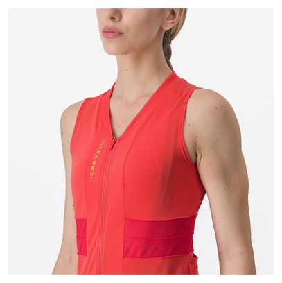 Castelli Anima 4 Red Women's Sleeveless Jersey