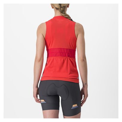 Castelli Anima 4 Red Women's Sleeveless Jersey