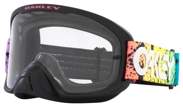 Oakley O-Frame 2.0 PRO MX Black Splatter Goggle / Clear Lenses / OO7115-47
