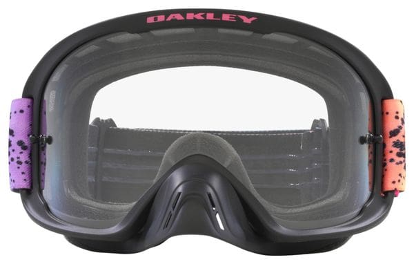 Oakley O-Frame 2.0 PRO MX Black Splatter Goggle / Clear Lenses / OO7115-47