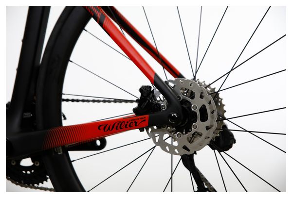 Vélo de Route Wilier Triestina Cento10 SL Shimano 105 Di2 12V 700 mm Noir Rouge 2023