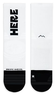 Pacific and CO Here Now Socks White
