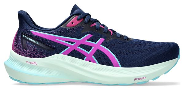 Zapatillas de running Asics GT-2000 12 para mujer Azul/Rosa