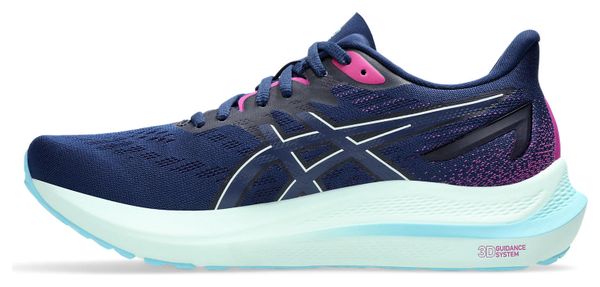 Zapatillas de running Asics GT-2000 12 para mujer Azul/Rosa