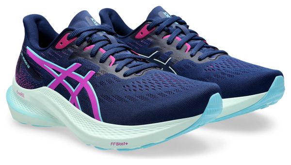 Zapatillas de running Asics GT-2000 12 para mujer Azul/Rosa