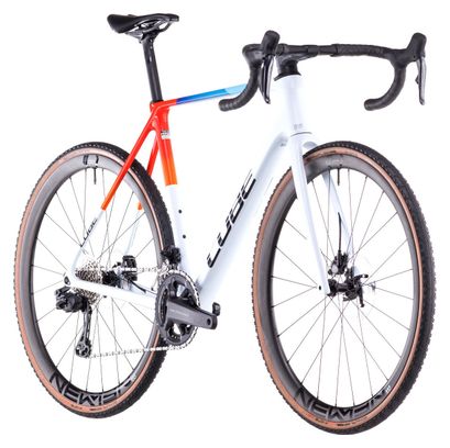 Cube Cross Race C:68X TE Bicicleta ciclocross Shimano Ultegra Di2/GRX Di2 12S 700 mm Teamline Blanco Azul Rojo 2025