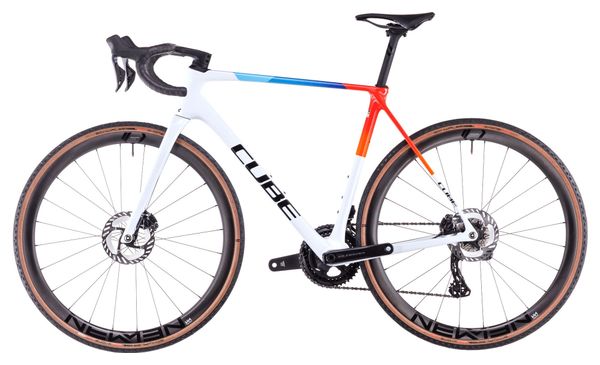 Cube Cross Race C:68X TE Bicicleta ciclocross Shimano Ultegra Di2/GRX Di2 12S 700 mm Teamline Blanco Azul Rojo 2025