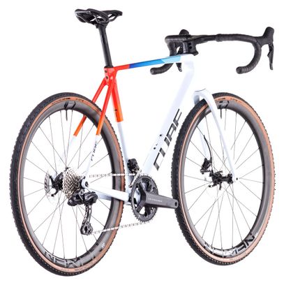 Cube Cross Race C:68X TE Bicicleta ciclocross Shimano Ultegra Di2/GRX Di2 12S 700 mm Teamline Blanco Azul Rojo 2025