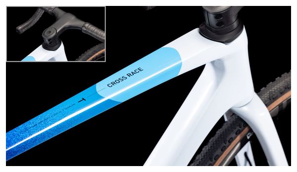 Cube Cross Race C:68X TE Bicicleta ciclocross Shimano Ultegra Di2/GRX Di2 12S 700 mm Teamline Blanco Azul Rojo 2025