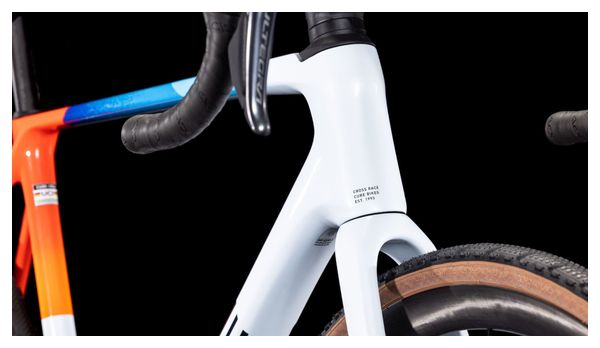 Cube Cross Race C:68X TE Bicicleta ciclocross Shimano Ultegra Di2/GRX Di2 12S 700 mm Teamline Blanco Azul Rojo 2025