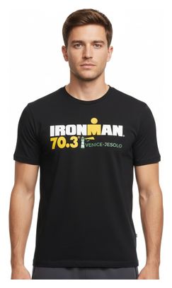 Camiseta de manga corta Ironman 70.3 Venecia-Jesolo Negra para hombre