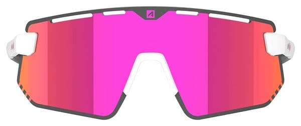 AZR Flash RX Gafas Barniz Blanco / Lente Hidrofóbica Rosa