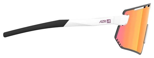 AZR Flash RX Gafas Barniz Blanco / Lente Hidrofóbica Rosa