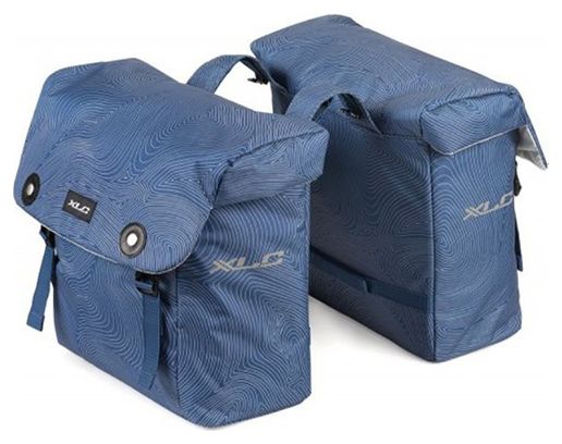 Paar XLC BA-S88 Gepäcktaschen mit digitalem Aufdruck 34 L Blau