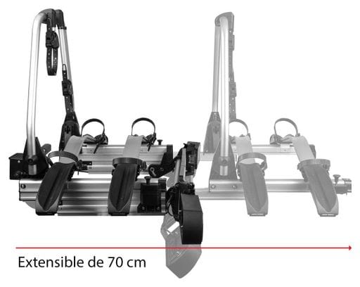 Porte-vélos 2 vélos plateforme SD260 Spécial Portes battantes Fourgon