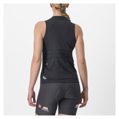 Maglia senza maniche Castelli Anima 4 Donna Nero