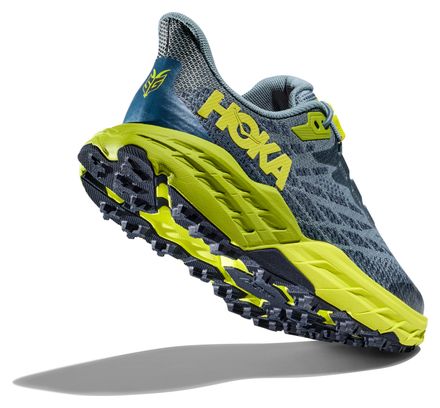 Chaussures de Trail Running Enfant Hoka Speedgoat 5 Youth Bleu Vert
