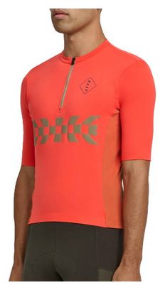 Maillot Manches Courtes Maap Alt_Road 1/2 Zip Mars Rouge