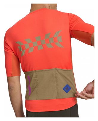 Maillot Manches Courtes Maap Alt_Road 1/2 Zip Mars Rouge