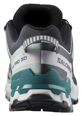 Chaussures de Trail Femme Salomon XA Pro 3D V9 Gore-Tex Noir/Vert/Rose 