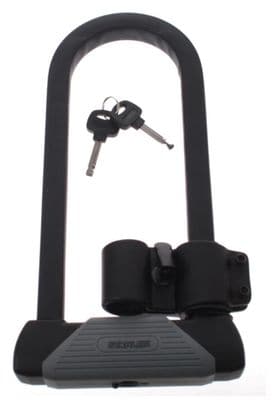 Cadenas de vélo U-lock 553 167 x 330 mm Noir