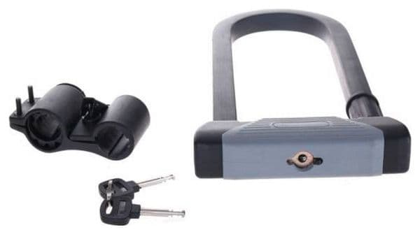 Cadenas de vélo U-lock 553 167 x 330 mm Noir