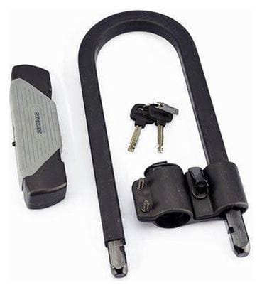 Cadenas de vélo U-lock 553 167 x 330 mm Noir