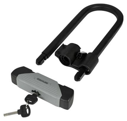 Cadenas de vélo U-lock 553 167 x 330 mm Noir