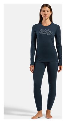 Odlo Merino 200 "80 Years" Blue Women's Base Layer