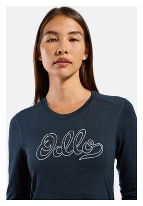 Odlo Merino 200 "80 Years" Blue Women's Base Layer