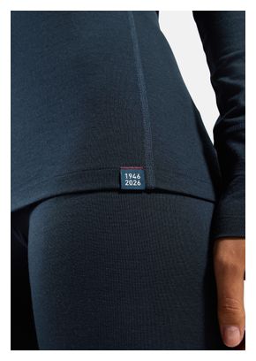 Odlo Merino 200 "80 Years" Blue Women's Base Layer