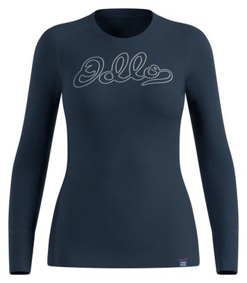 Odlo Merino 200 "80 Years" Blue Women's Base Layer