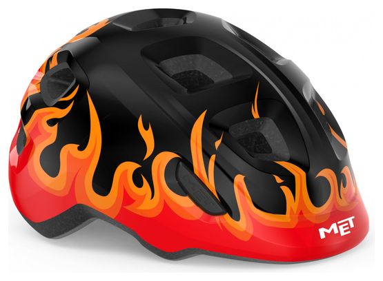 Casco infantil MET Hooray negro rojo